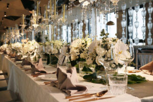 corporate dinner setup at Bistecca restaurant-medium